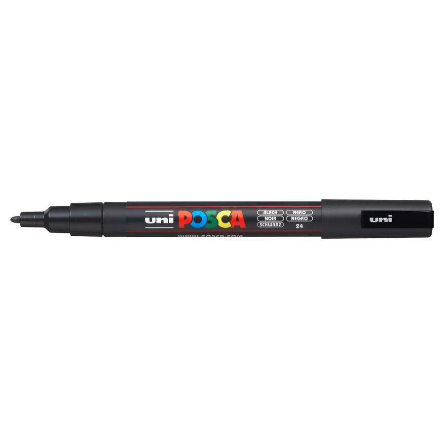 Posca marker PC-3M, sort