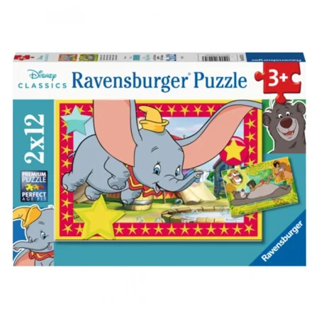 Disney Tiere Puzzle, 2x 12 Teile