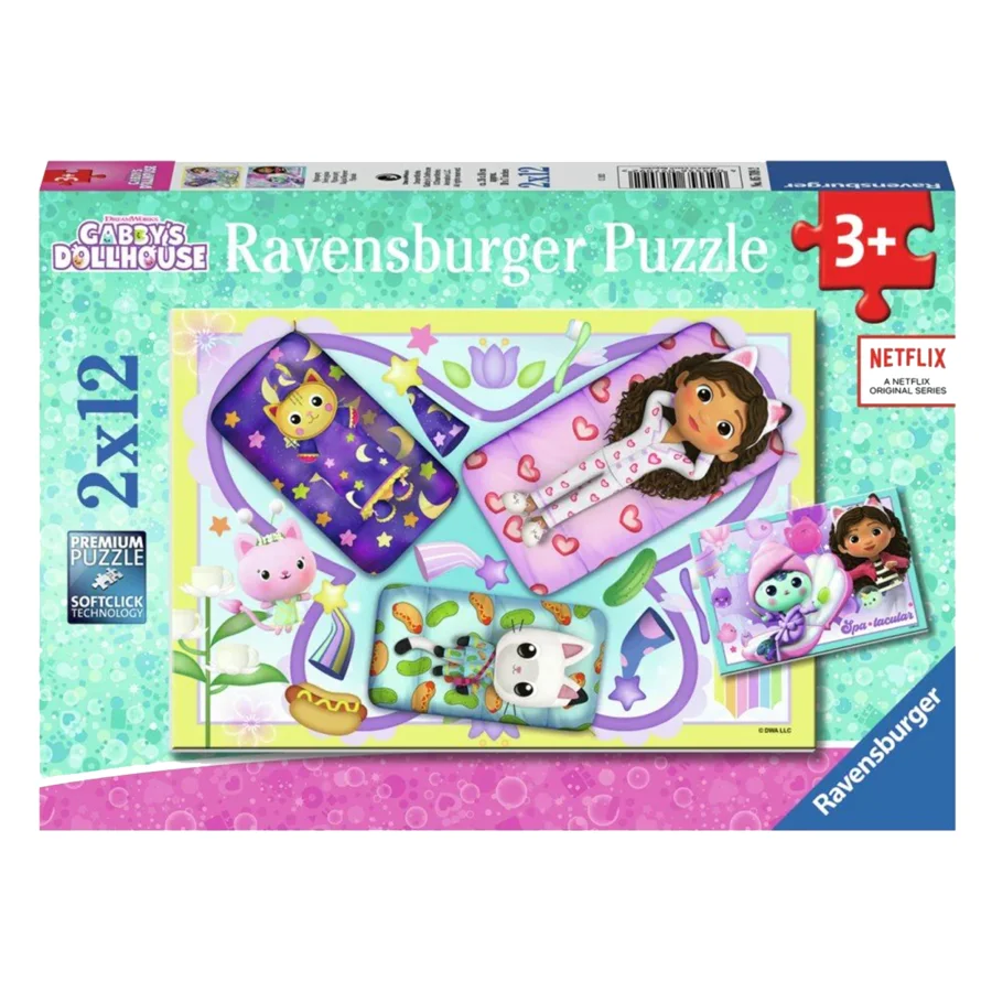 Gabbys Puppenhaus-Puzzle, 2x12 Teile