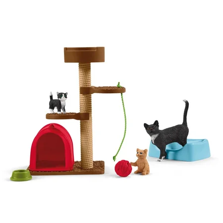 Schleich katte og kattetræ