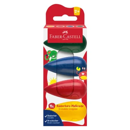 Faber-Castell 4er-Pack Kinder-Malkreide