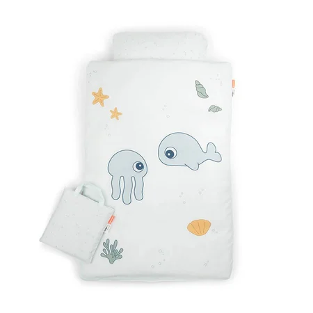 Done by Deer baby sengetøj, Jelly og Wally - Blå