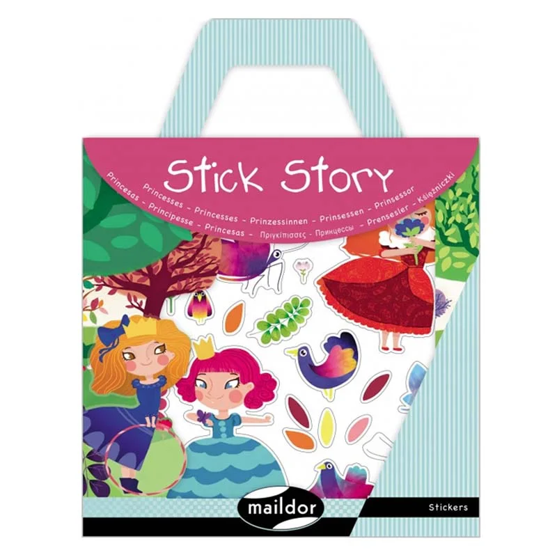 Stick Story m.genanvendelige stickers, prinsesser