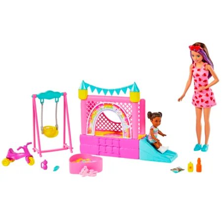 Barbie legeplads med Chelsea og babysitter Skipper