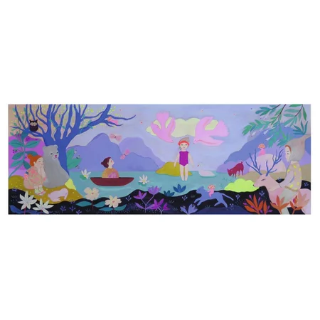 Djeco Gallery Puzzle, Kinder am See - 100 Teile