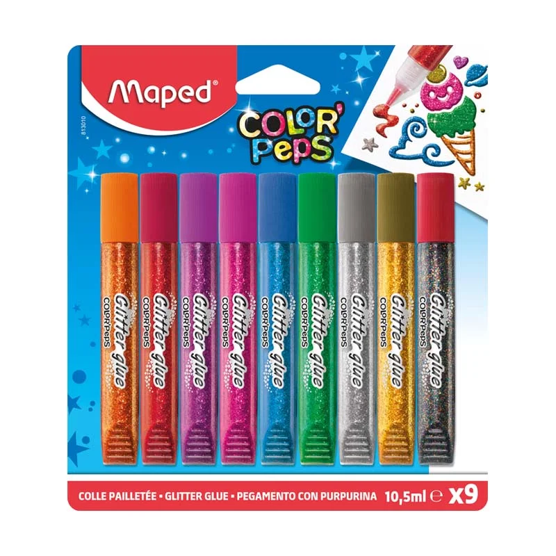 Maped ColorPeps Glitterlim  9 farver