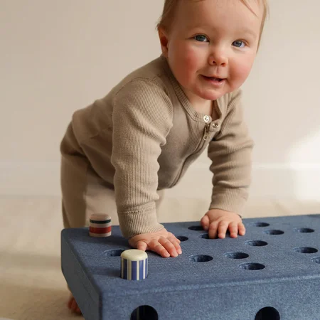 MODU Baby Aktivitets Sæt, 10 Dele - Deep Blue/Sky Blue