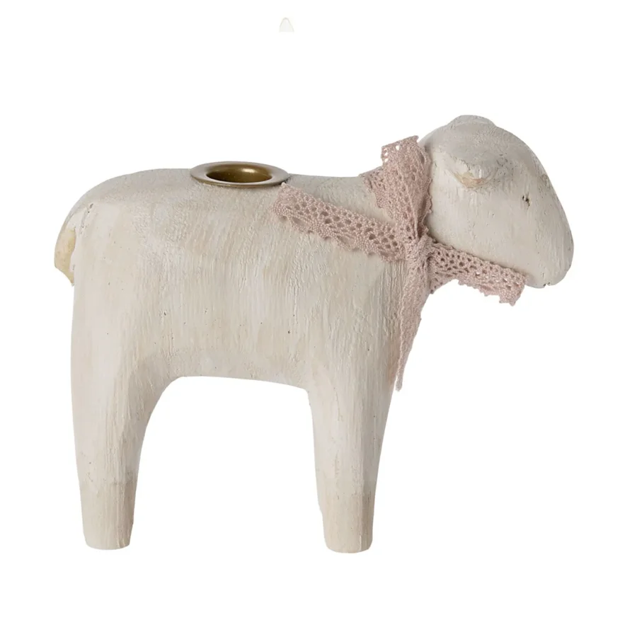 Lamm Kerzenständer, rosa, Maileg 