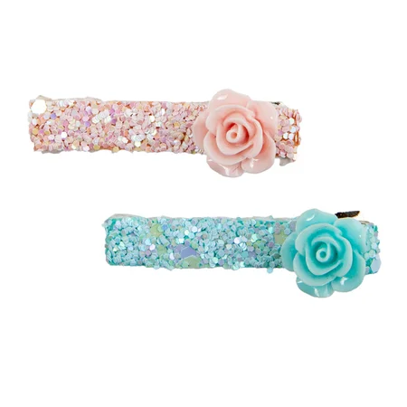 Great Pretenders hårclips, Glitter Rosette