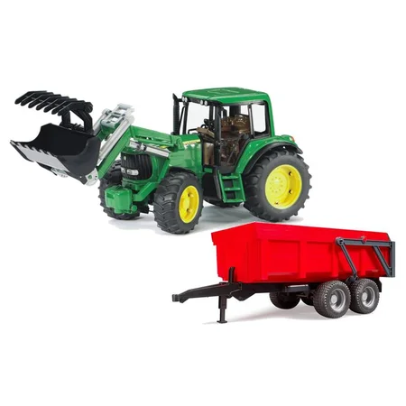 Bruder John Deere Traktor med hænger