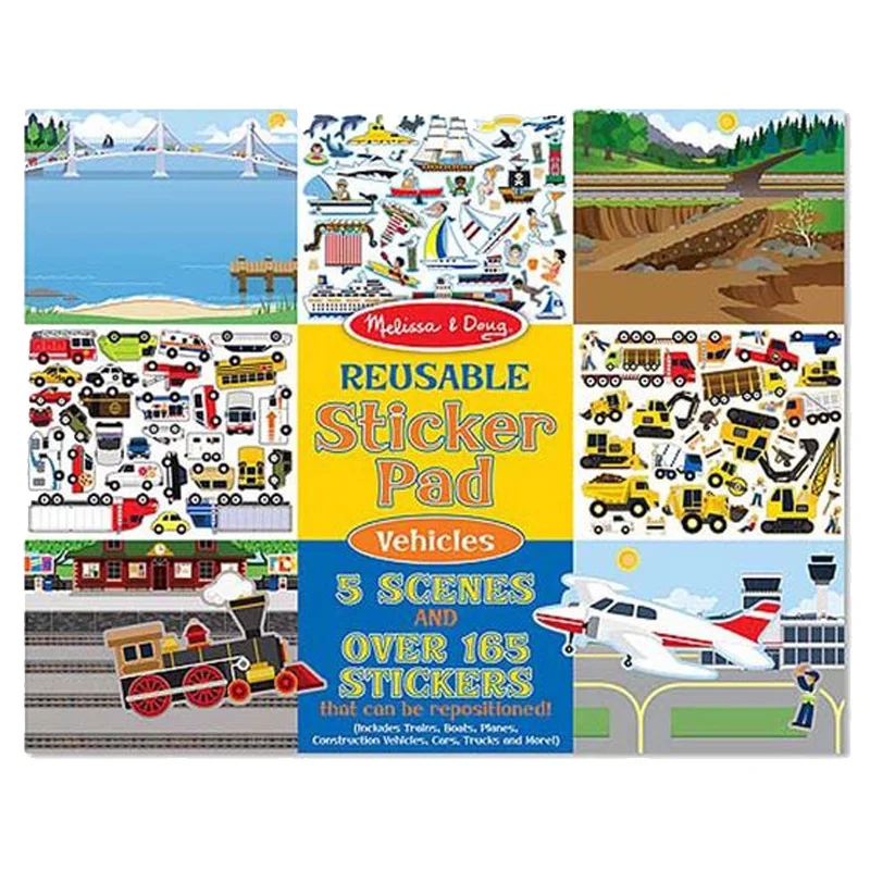 Melissa and Doug Activity-Set mit Vinylstickern "Fahrzeuge"