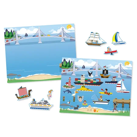 Melissa and Doug Activity-Set mit Vinylstickern "Fahrzeuge"
