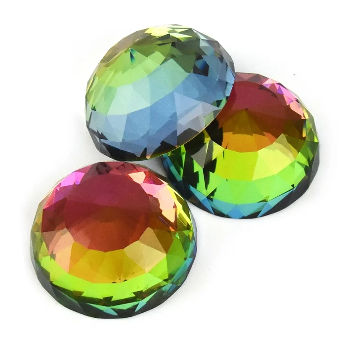 Diamand elipse multifarve 6 cm