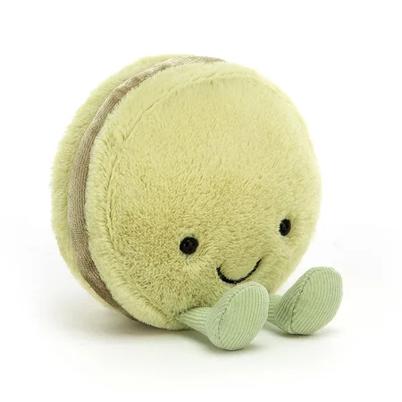 Jellycat bamse, Amuseable Macaron Pistacie - 10 cm