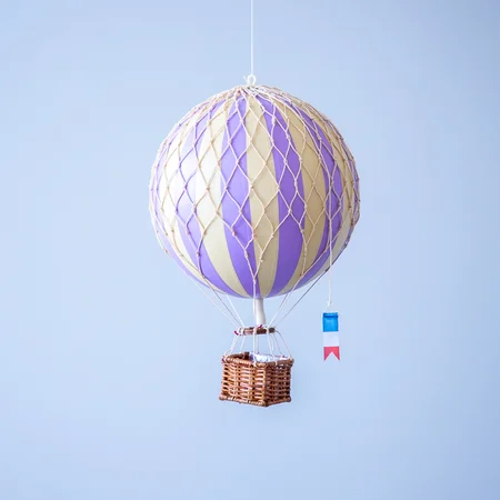 Authentic Models luftballon 18 cm - lavender