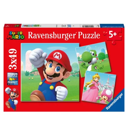 Super Mario puslespil 3-i-1, 49 brikker