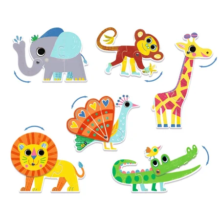 Djeco Puzzle-Duo, Tiere