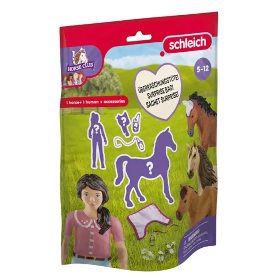 Schleich rytter og hest med accessories, asst