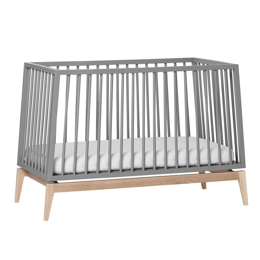Leander Luna babyseng, 120 x 60 - grå/eg