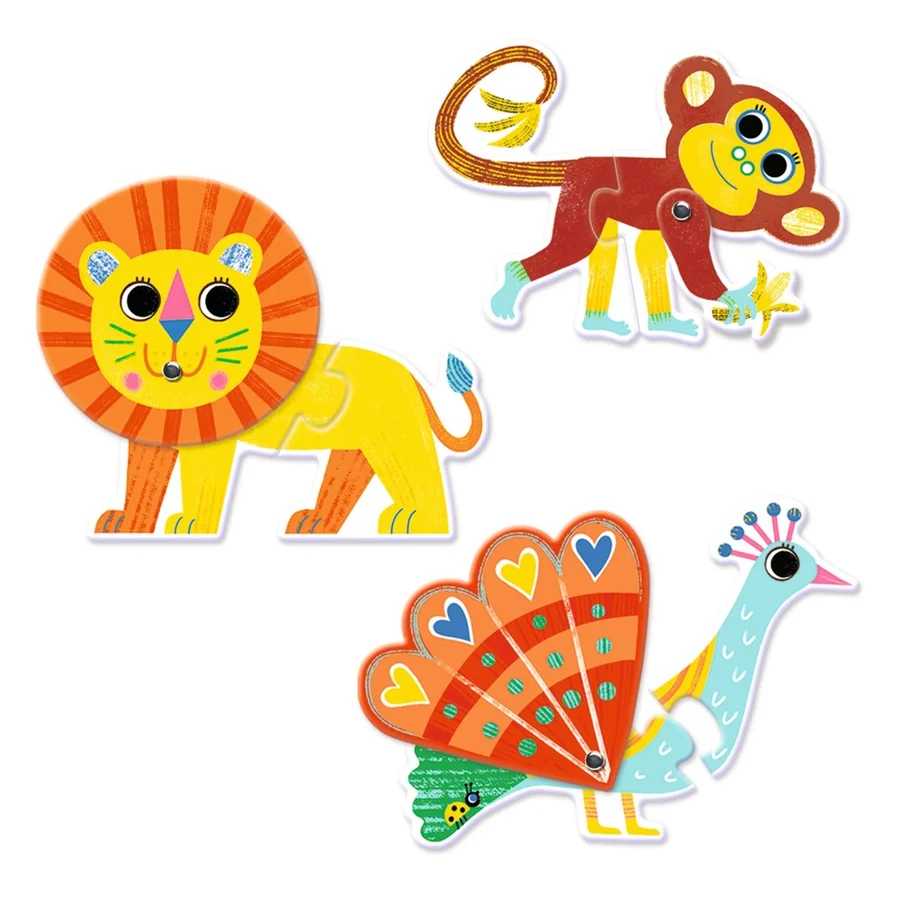 Djeco Puzzle-Duo, Tiere