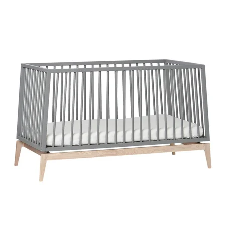Leander Luna babyseng, 140 x 70 - grå/eg