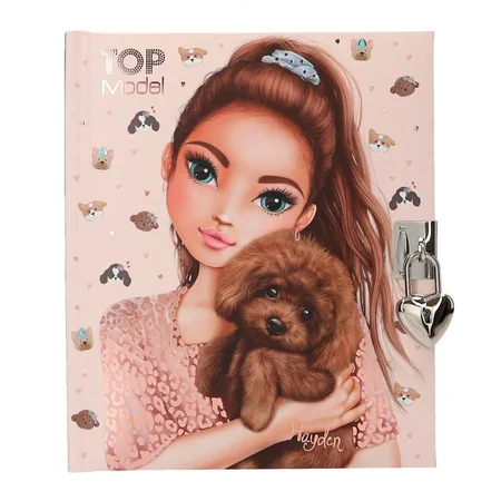 TOPModel Tagebuch Doggy mit Herzschloss