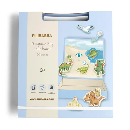 Filibabba magnetisk spil, dino beach