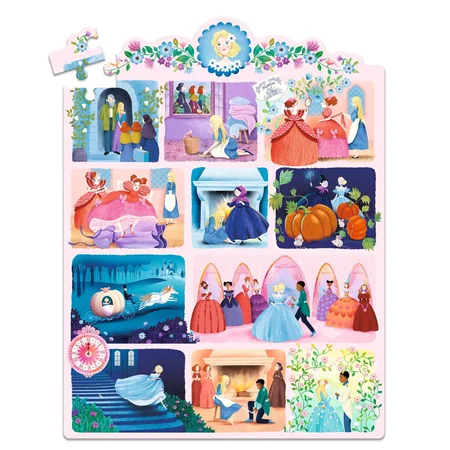 Djeco Story Puzzle, Aschenputtel - 54 Teile