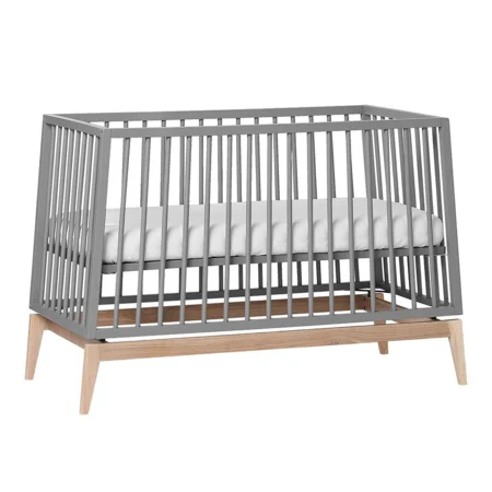 Leander Luna babyseng, 120 x 60 - grå/eg