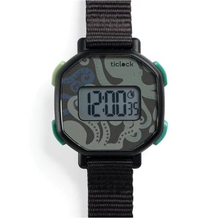 Djeco Ticlock Digitaluhr, Krake