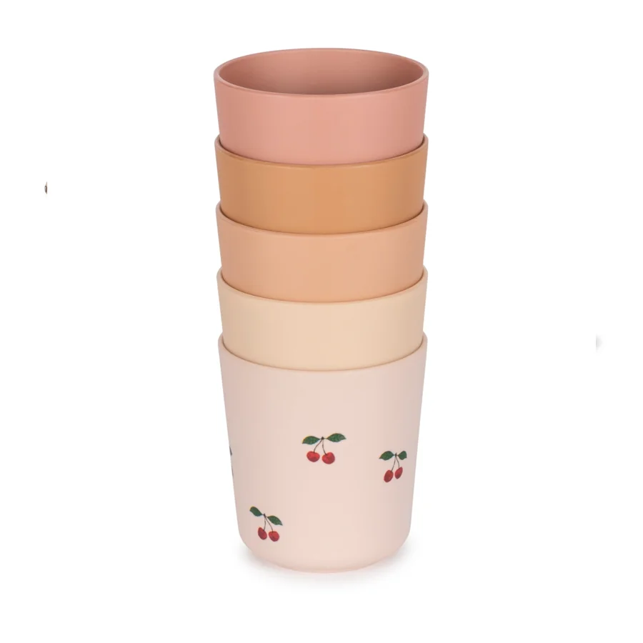 Konges Sløjd 5er-Pack Becher, cherry mix