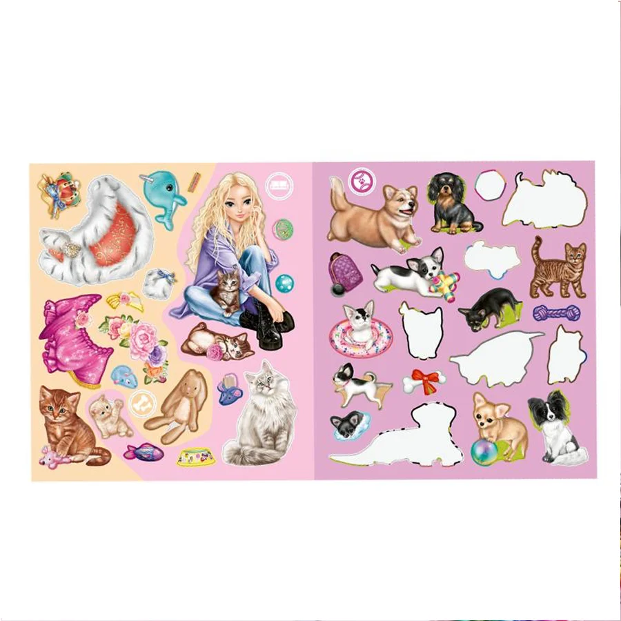 TOPModel Stickerworld, Kitty und Doggy
