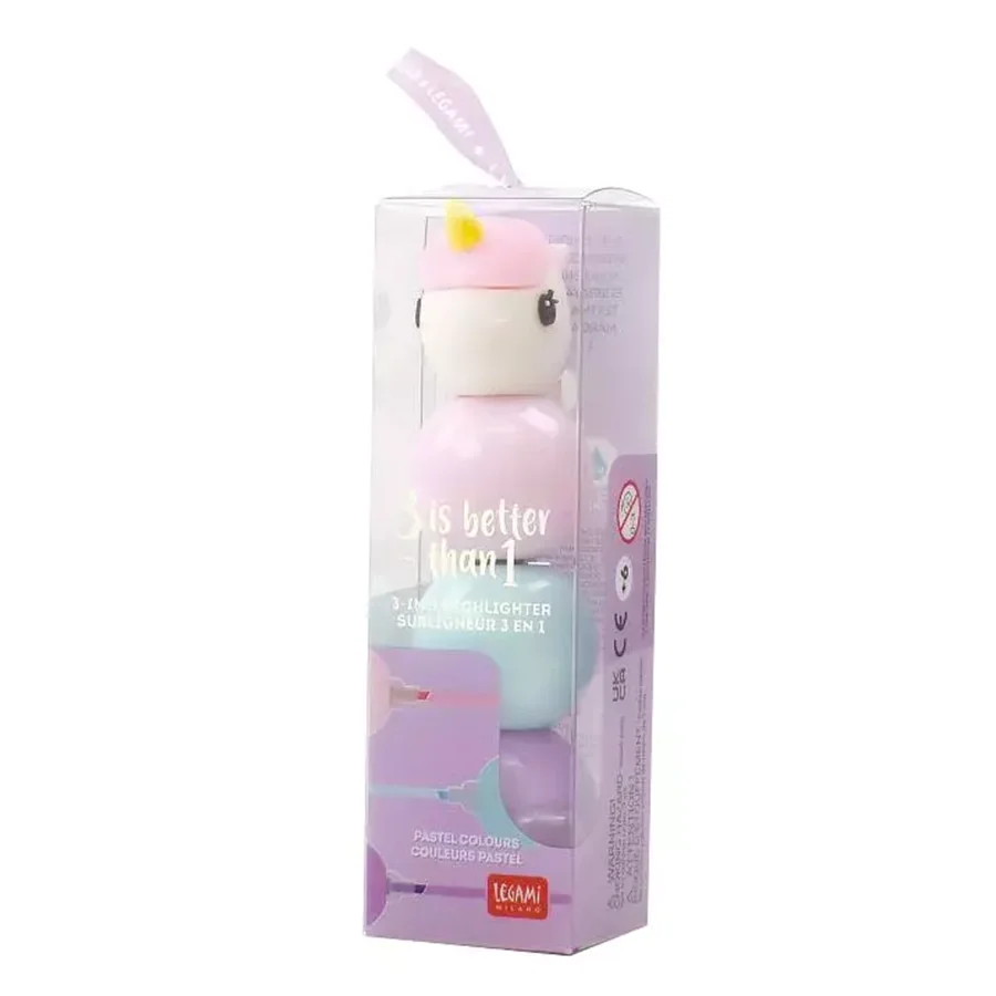 Legami 3-i-1-highlighters, Unicorn