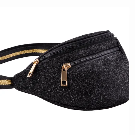 Sofie Schnoor bumbag, sort glitter