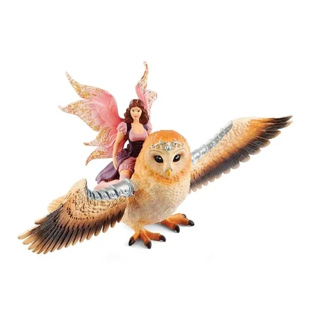 Schleich Bayala, flyvende ugle med fe