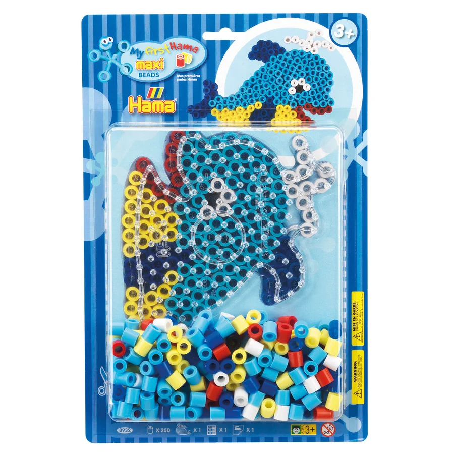 Blisterpackung Wal mit Maxiperlen, Hama