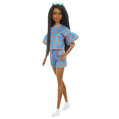 Barbie dukke, sæt med hjerteprint