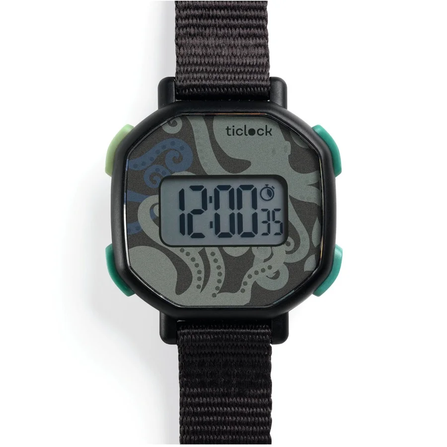 Djeco Ticlock Digitaluhr, Krake