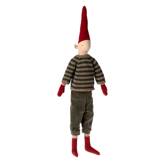 Maileg Pixy Junge "Nisse" mit gestreiftem Strick, Gr. 3