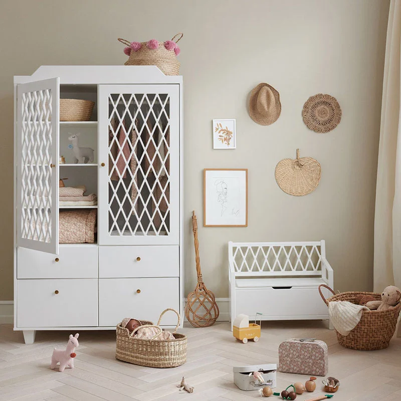 Cam Cam Harlekin Kleiderschrank, weiß