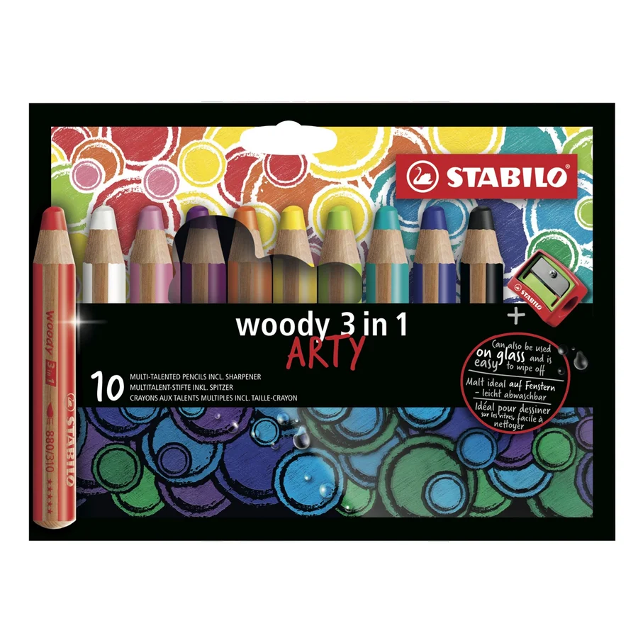 Stabilo Arty Woody farveblyanter, 10 stk