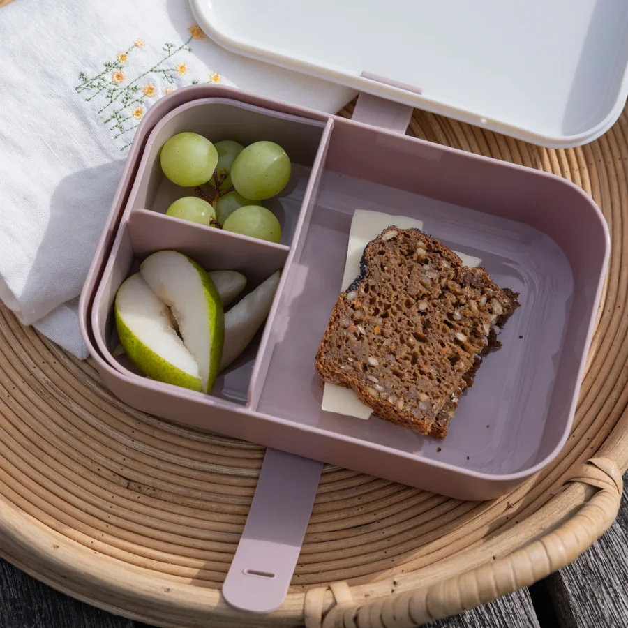 Brotdose mit Silikonband, Teeny Toes, Sebra