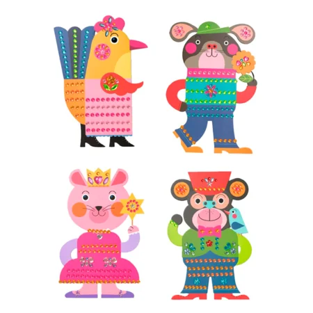 Djeco Sticker, Glitzertiere