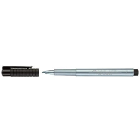 Faber Castell artist pen, metallic blå