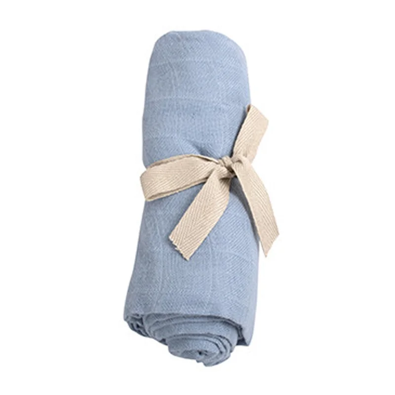 Filibabba muslin stofble, powder blue