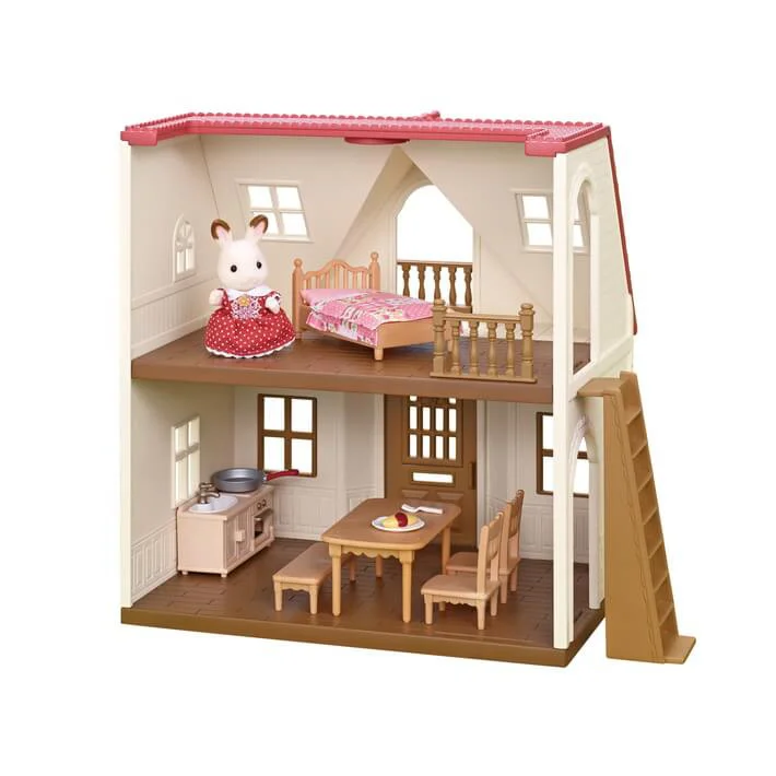Sylvanian sampakke m.Hyggehytten og komplet indretningssæt