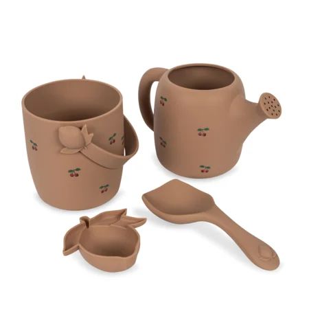 Konges Sløjd Strandspiel-Set aus Silikon, cherry