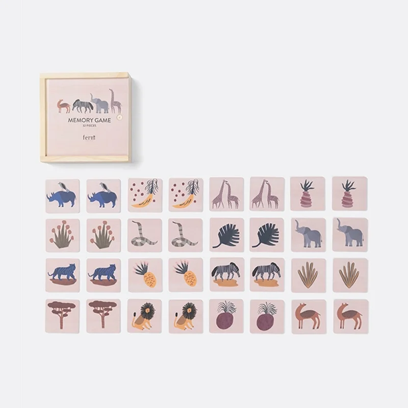 Ferm Living memory i træ, safari