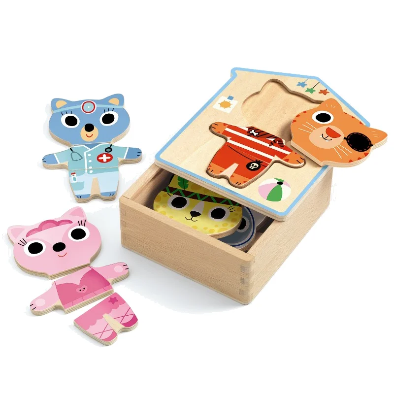 Djeco Anziehpuzzle, Katze