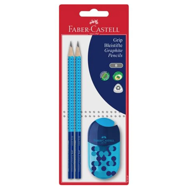Faber-Castell skrivesæt, two-tone blå
